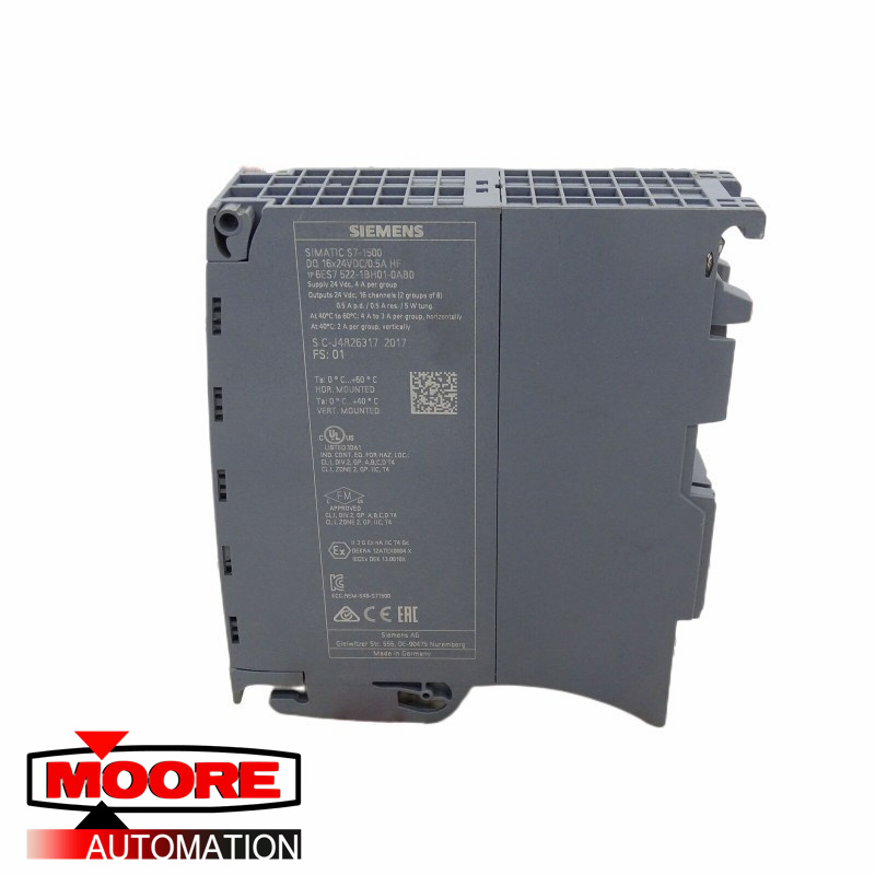 SIEMENS 6ES7522-1BH01-0AB0 S7-1500, DQ 16X24V DC/0.5A HF