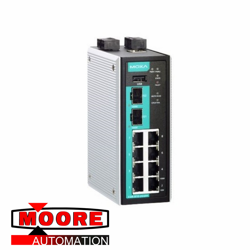 MOXA EDR-810-2GSFP-T สวิตช์เราเตอร์อีเธอร์เน็ต