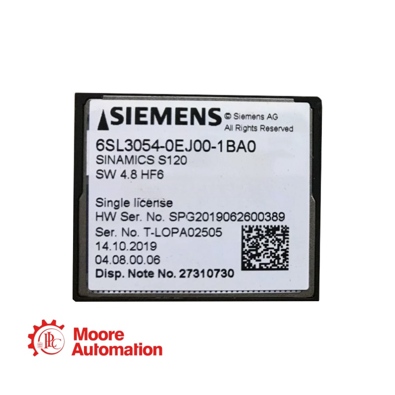 ส่วนประกอบไดรฟ์ SIEMENS 6SL3054-0EJ00-1BA0