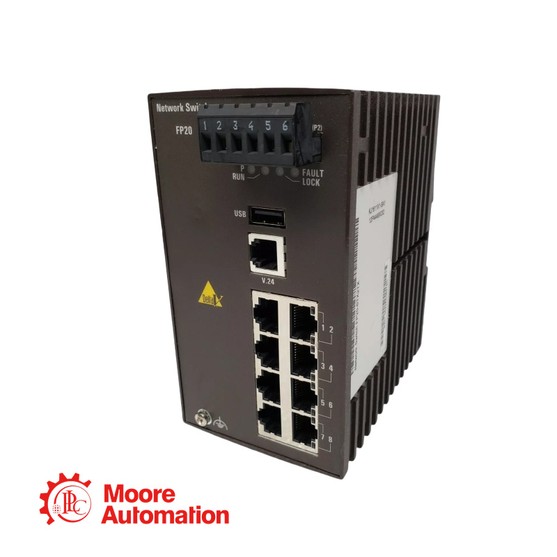 โมดูลสวิตช์เครือข่าย EMERSON FP20-6TX2TX KJ1611X1-BA1 12P4448X032