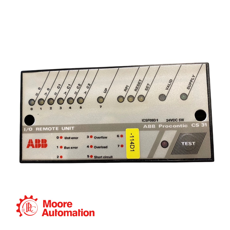 ABB ICSF08D1 FPR3323101R1012 หน่วยควบคุมระยะไกลแบบอนาล็อก