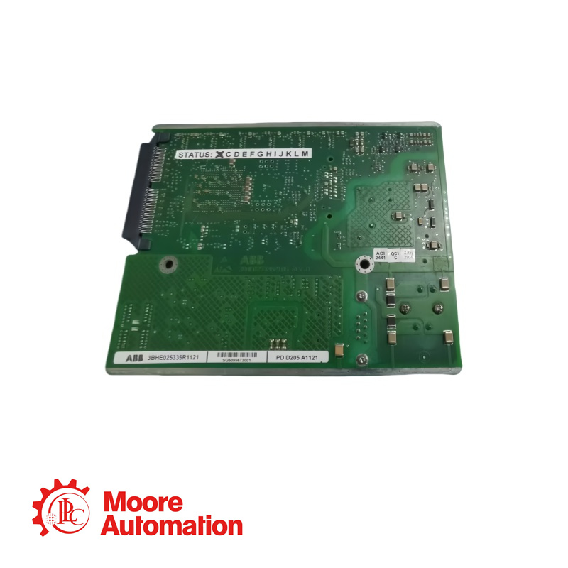 บอร์ดควบคุม ABB 3BHE025335R1121 PDD205 A1121