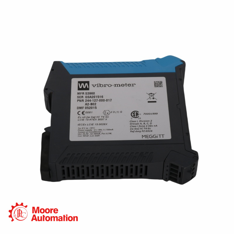 MEGGITT VIBRO-METER GSI 127 244-127-000-017 A2-B02 หน่วยแยกไฟฟ้า