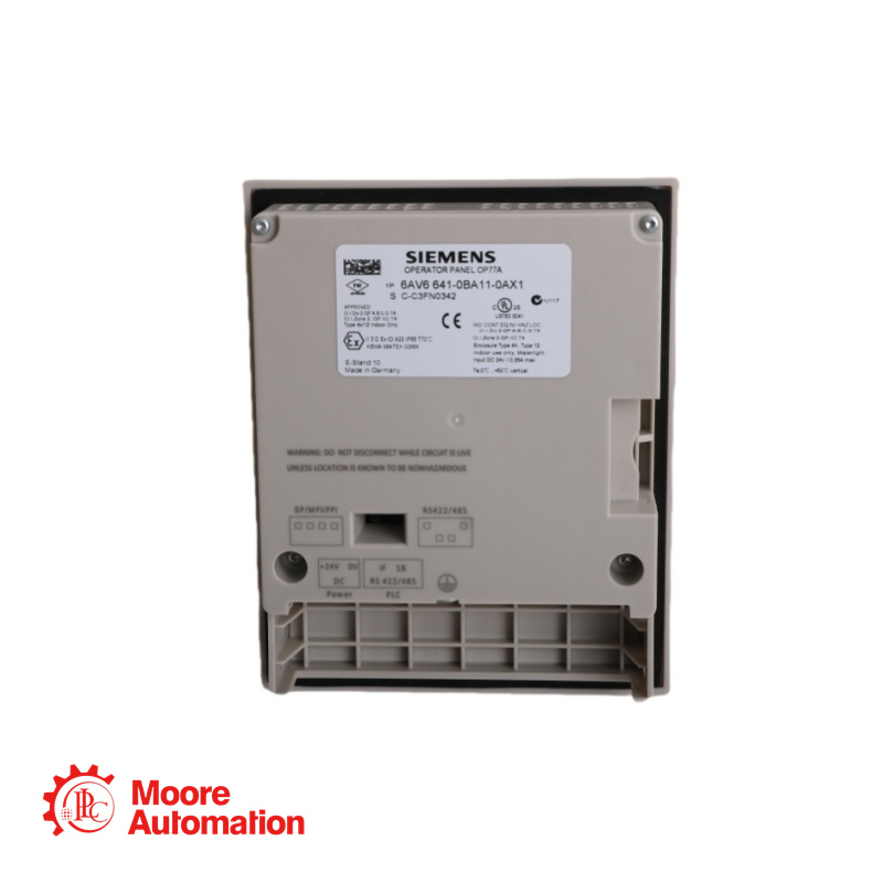 Siemens 6AV6641-0CA01-0AX1 แผงควบคุม SIMATIC OP 77B LC พร้อมไฟแบ็คไลท์