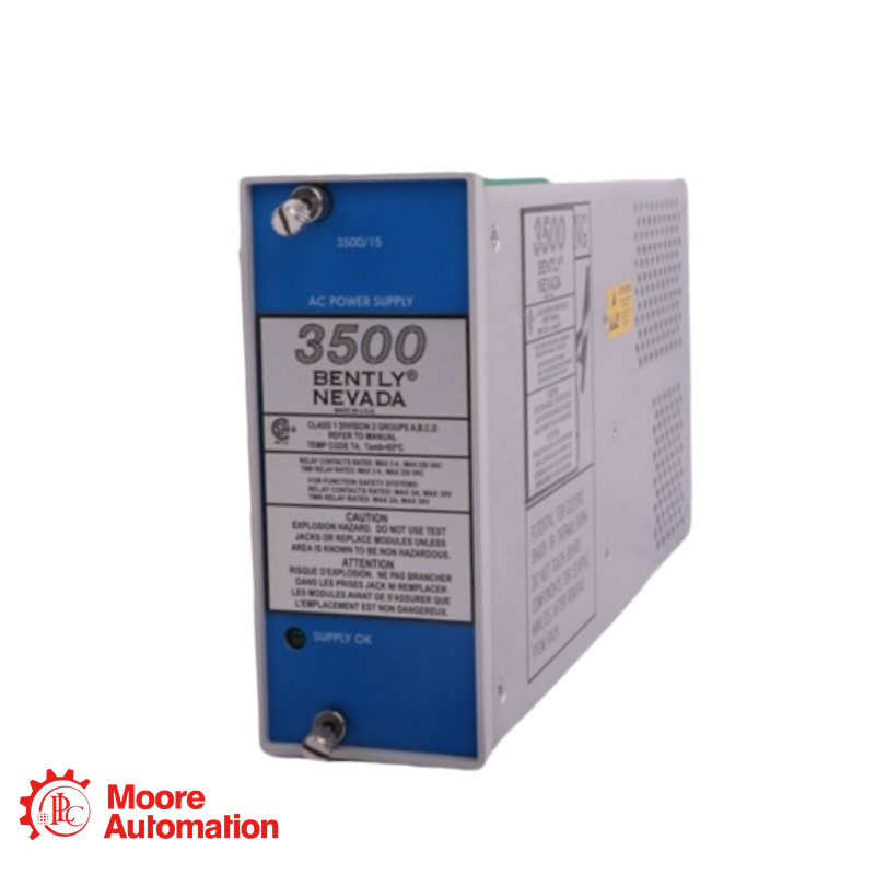 แหล่งจ่ายไฟ Bently Nevada 3500/15 114M5329-01