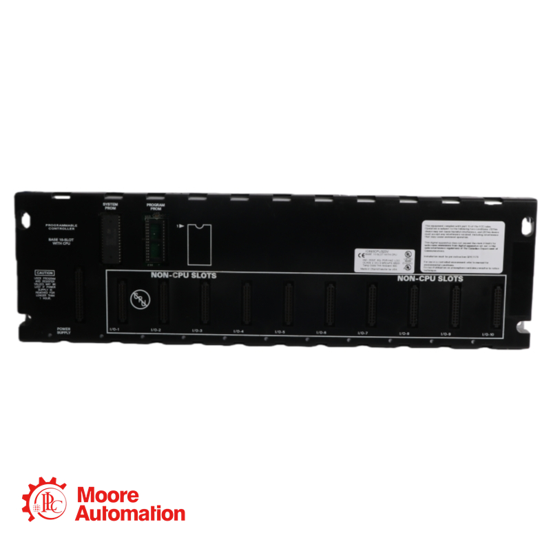 ฐาน General Electric IC693CPU323 10 ช่องพร้อม Turbo CPU ในฐาน