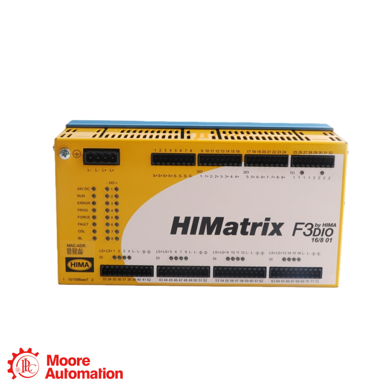 HIMA F3 DIO 16/8 01 ตัวควบคุมความปลอดภัย