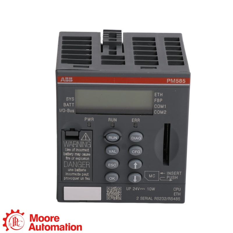 โมดูลอินพุต/เอาต์พุต Modbus TCP ABB CI521-MODTCP AC500