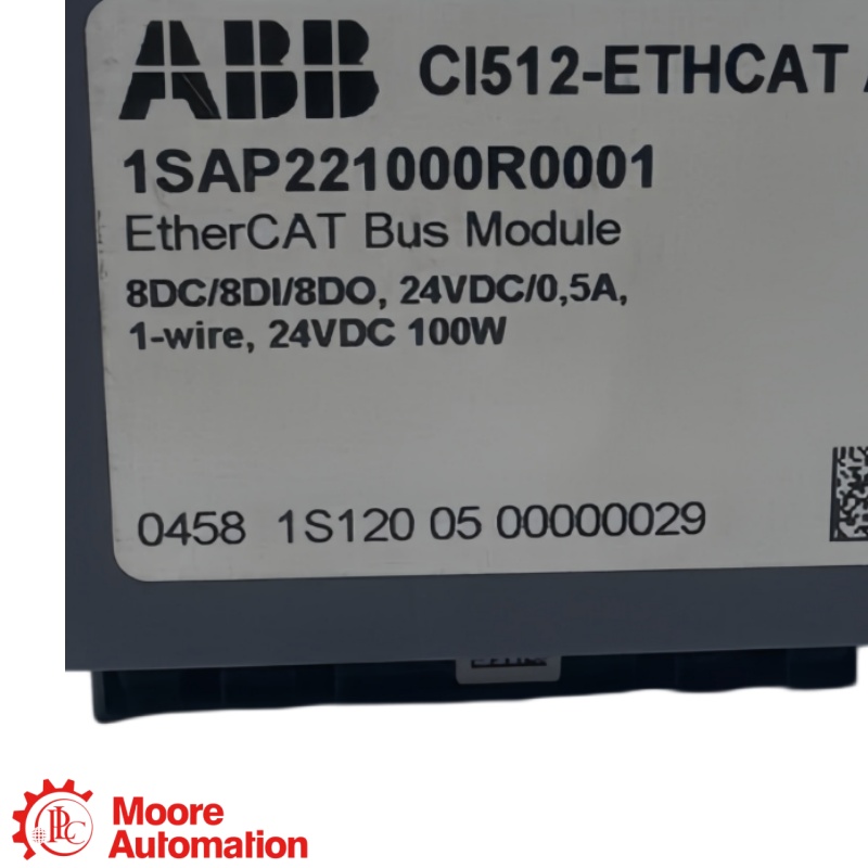 โมดูล I/O ดิจิทัล EtherCAT ABB CI512-ETHCAT AC500