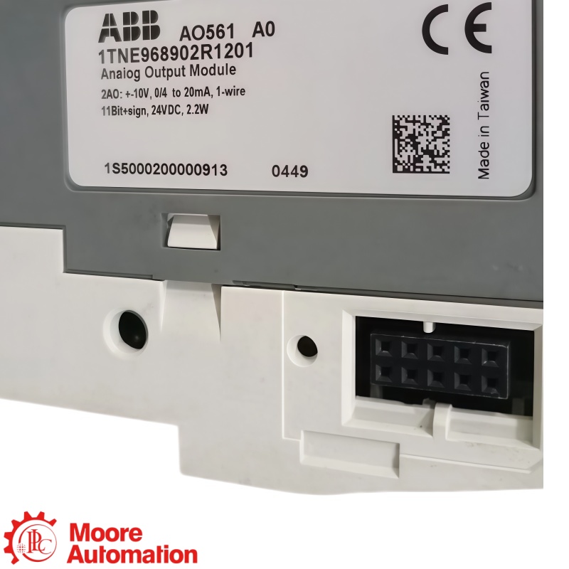 โมดูลเอาต์พุตอะนาล็อก 2 แชนเนล ABB AO561 1TNE968902R1201