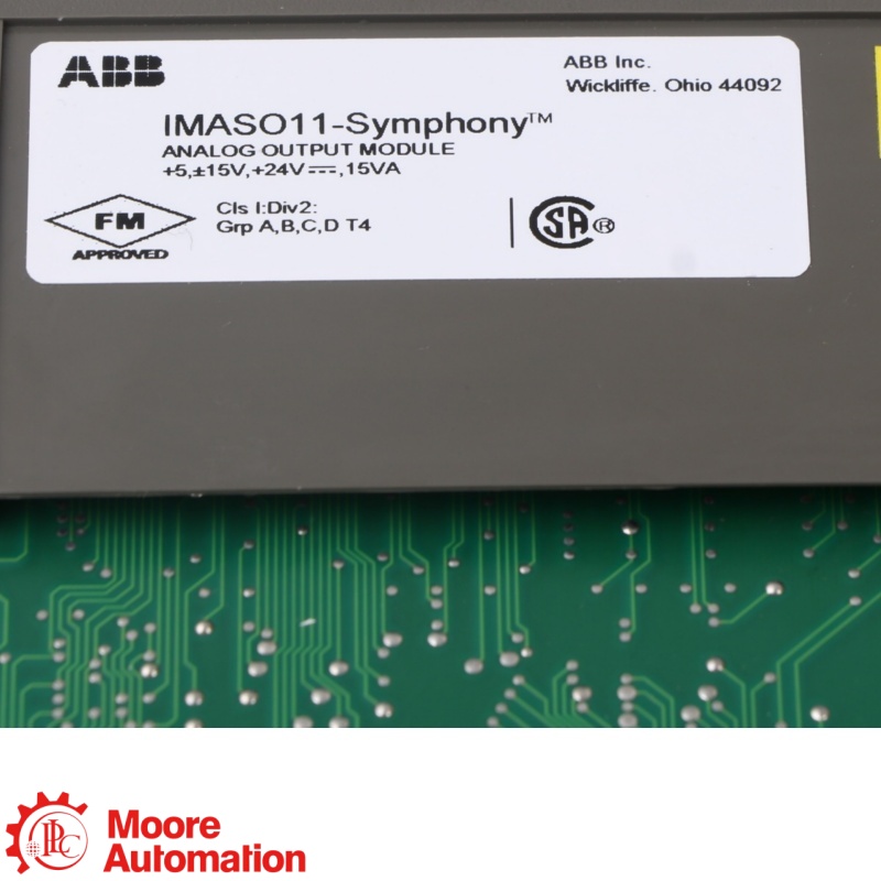 ABB IMASO11 Harmony Rack Analog Output Module