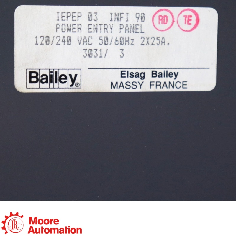แผงควบคุมไฟฟ้า ABB Bailey IEPEP03 PIEPEP03 INFI 90