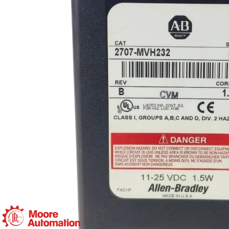 PLC 2707-MVH232 MicroView Hand-Held Operator Interface