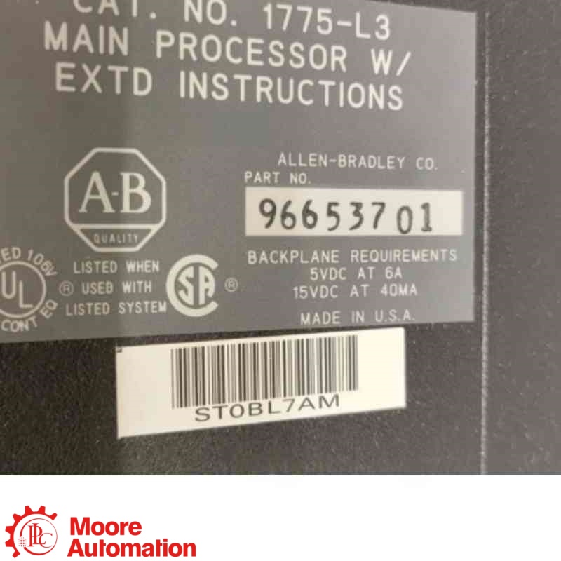โมดูลประมวลผลหลัก PLC 1775-L3 PLC-3 ระดับ 3