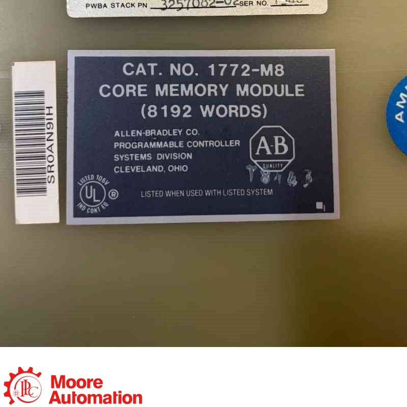 โมดูลหน่วยความจำ PLC 1772-M8 PLC-2 Core