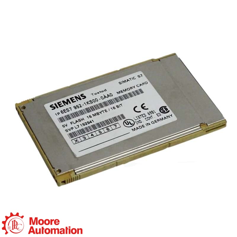 Siemens 6ES7952-1KS00-0AA0 SIMATIC S7-400 16 MB Flash Memory Card