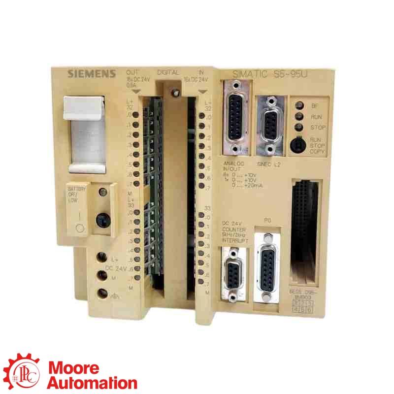 หน่วย PLC ขนาดกะทัดรัด Siemens 6ES5095-8MB03