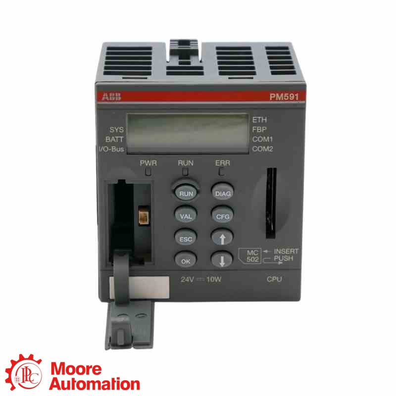 ABB PM591-ETH 1SAP150100R0271 AC500 Ethernet CPU