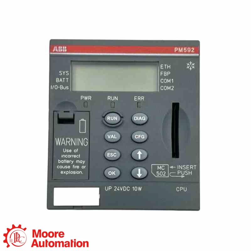 ABB PM592-ETH-XC 1SAP350200R0271 AC500-XC ซีพียูอีเธอร์เน็ต