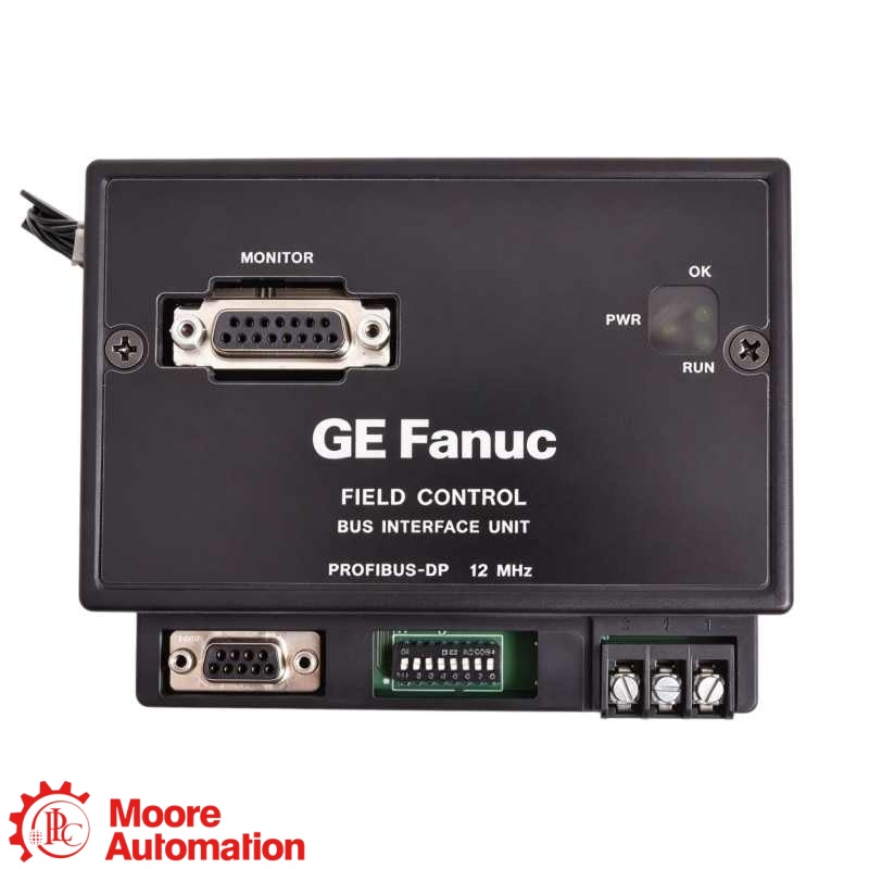 หน่วยเชื่อมต่อบัส PROFIBUS สำหรับควบคุมภาคสนาม GE Fanuc IC670PBI001-DG