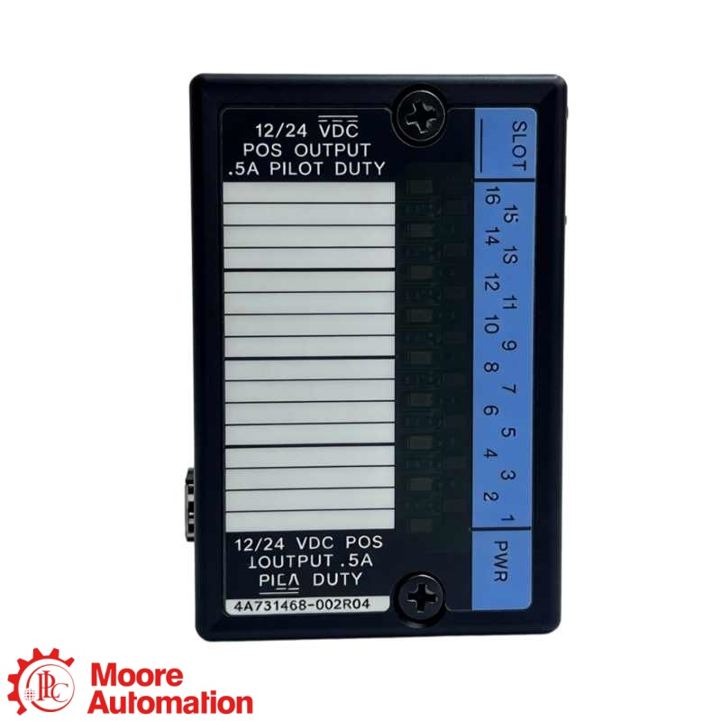 โมดูลควบคุมภาคสนาม GE Fanuc IC670MDL740J 12/24 VDC 16-Point Discrete Output