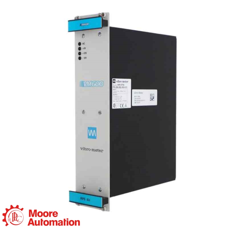 Vibro-Meter RPS6U 200-582-916-034 VM600 Dual AC-Input Rear Panel