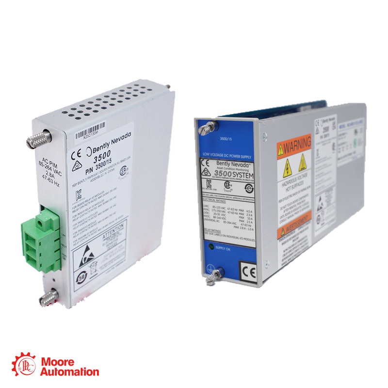 Bently Nevada 3500/15-02-02 Dual High-Voltage AC Power Supply Configuration