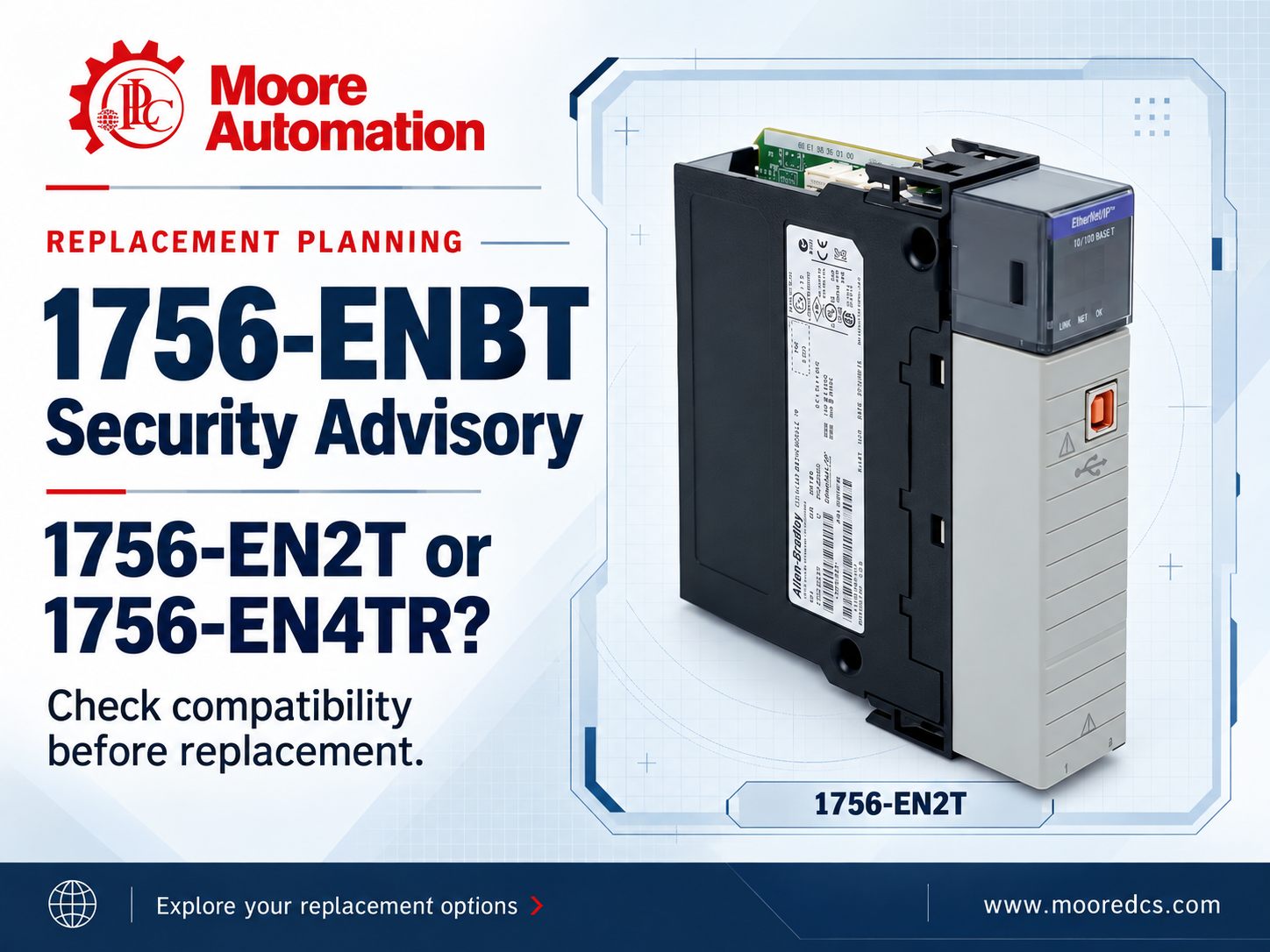 1756-ENBT Security Advisory: Can It Be Replaced by 1756-EN2T or 1756-EN4TR?